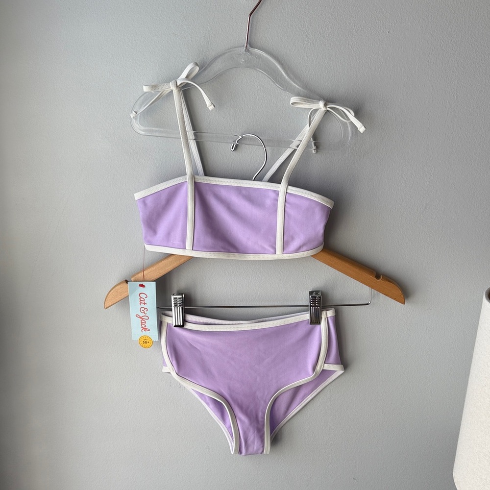 Cat & Jack Purple Kids‎ Bikini Swimsuit NWT